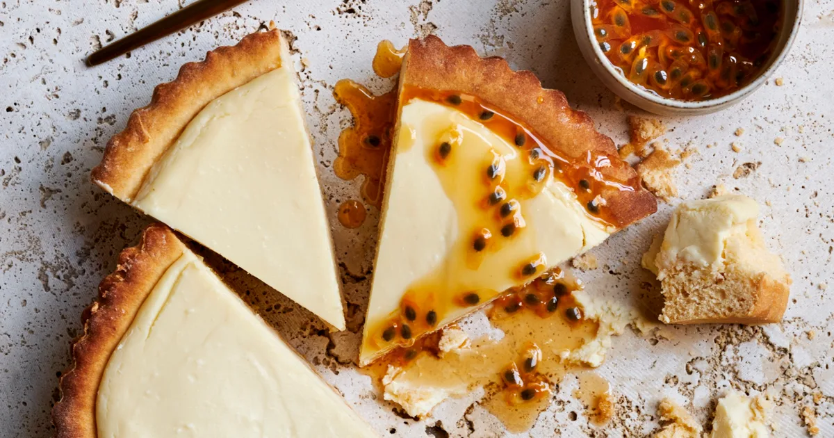 White chocolate ricotta brioche tart Recipe | Home Beautiful