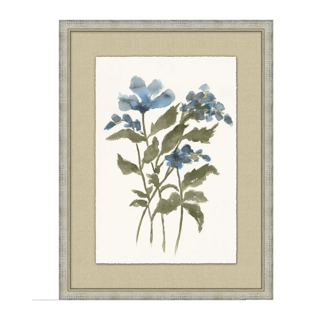Blue flower wall art. 