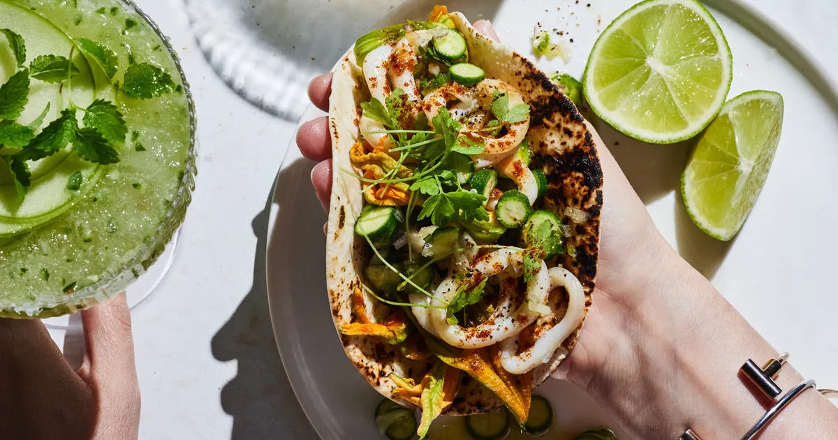 Calamari tortillas recipe | Home Beautiful