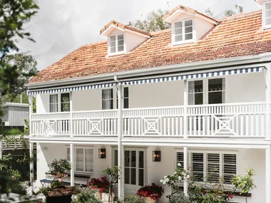 White facade