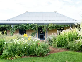 An English-style cottage garden in rural Australia