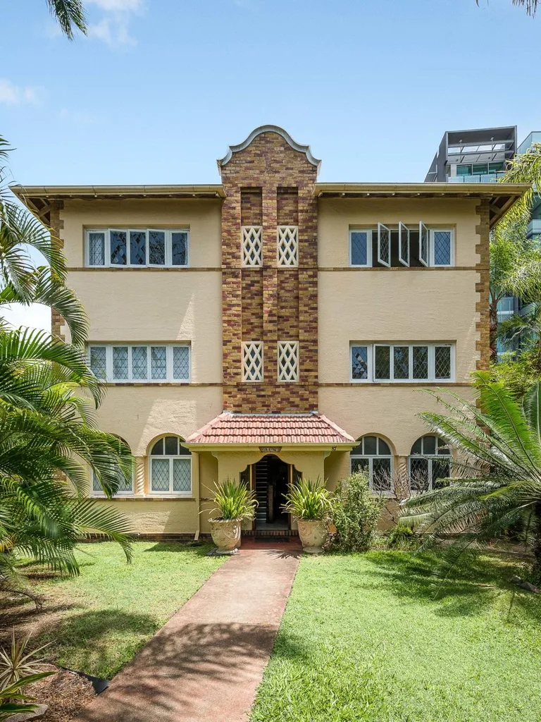The exterior of Meg Washington's art deco apartment