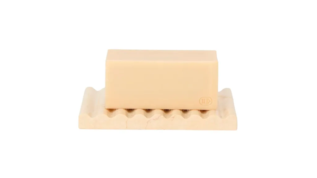 A marble soap dish.