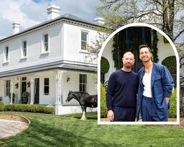 Steve Cordony and Michael Booth inset with an exterior shot of Rosedale Farm