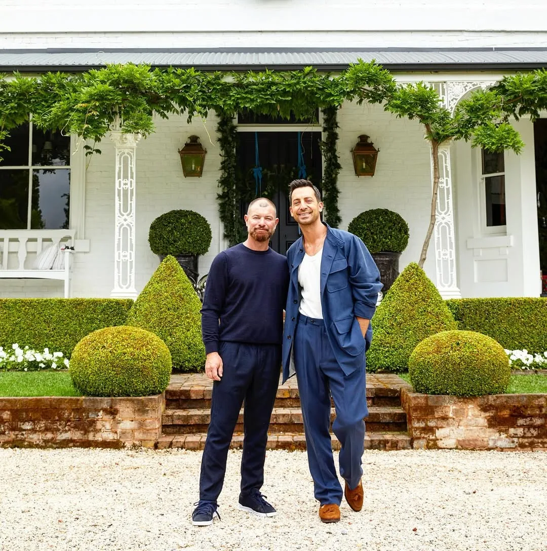 Steve Cordony and Michael Booth outside Rosedale Farm