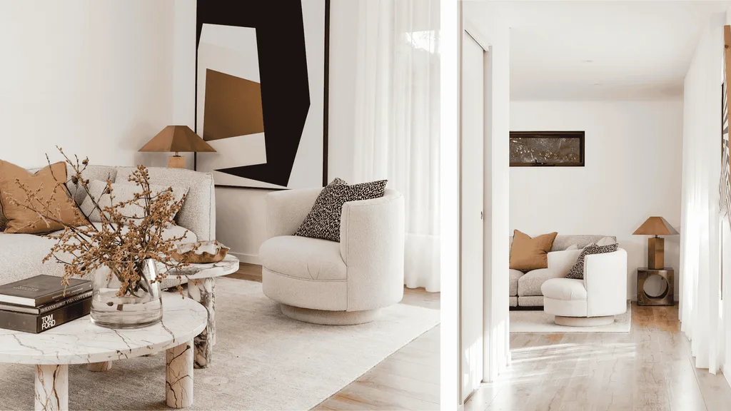 Sally Obermeder's townhouse featuring GlobeWest furniture and decor