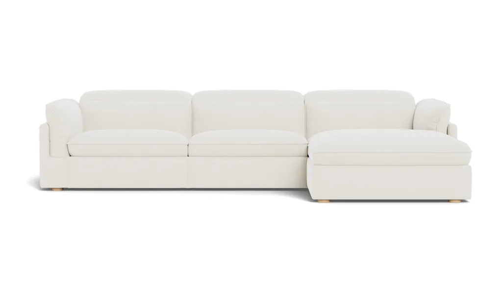 A modular sofa with chaise from Freedom Furniture.