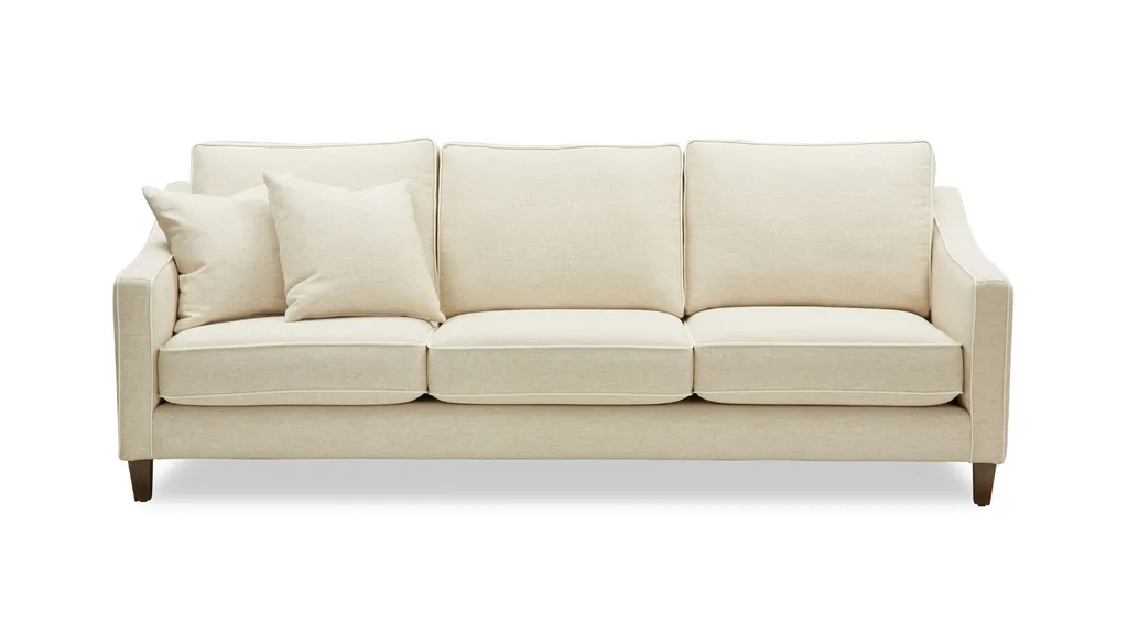 A white 3-seater couch from Molmic.