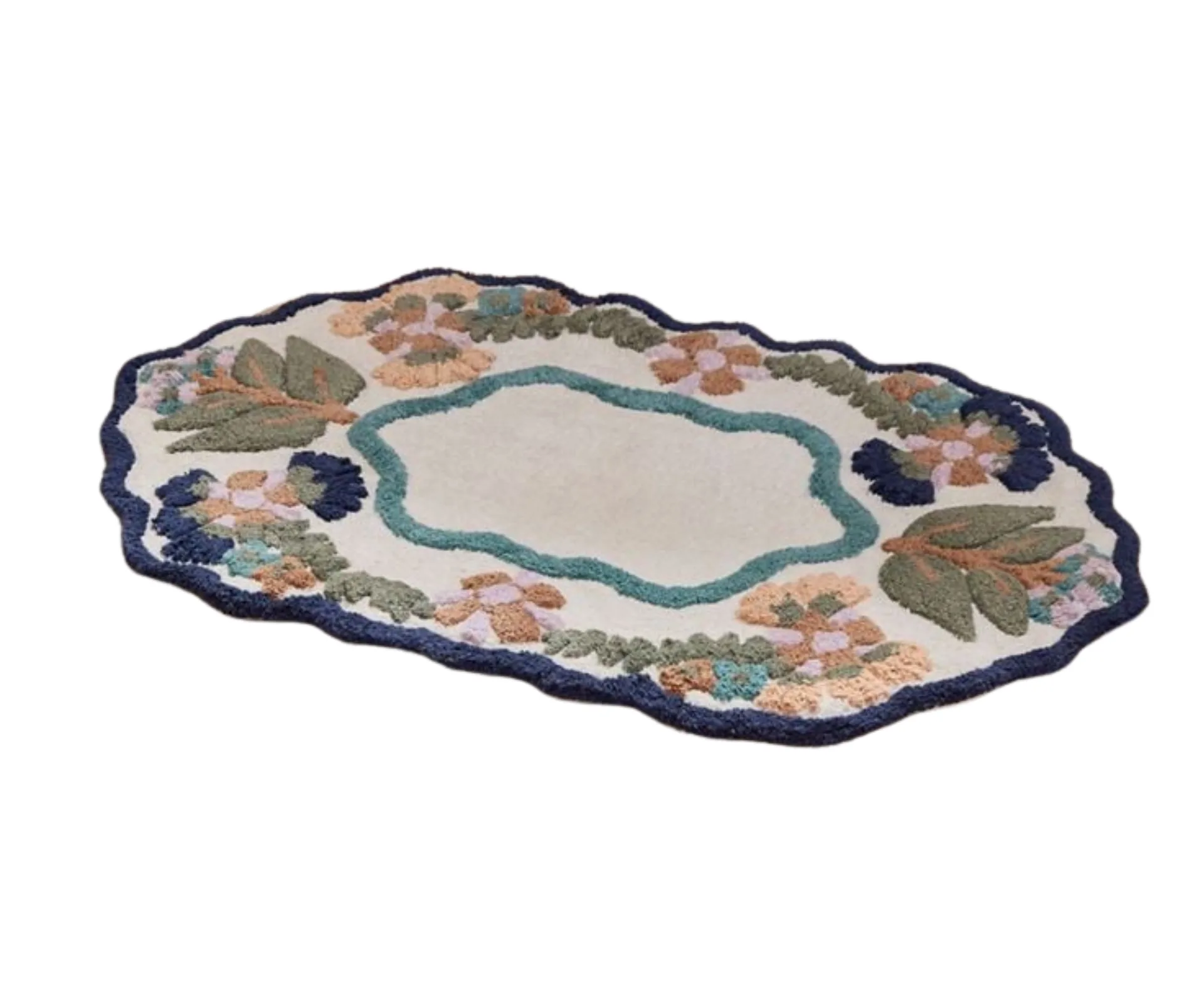 Camilla scallop floral bath mat adairs