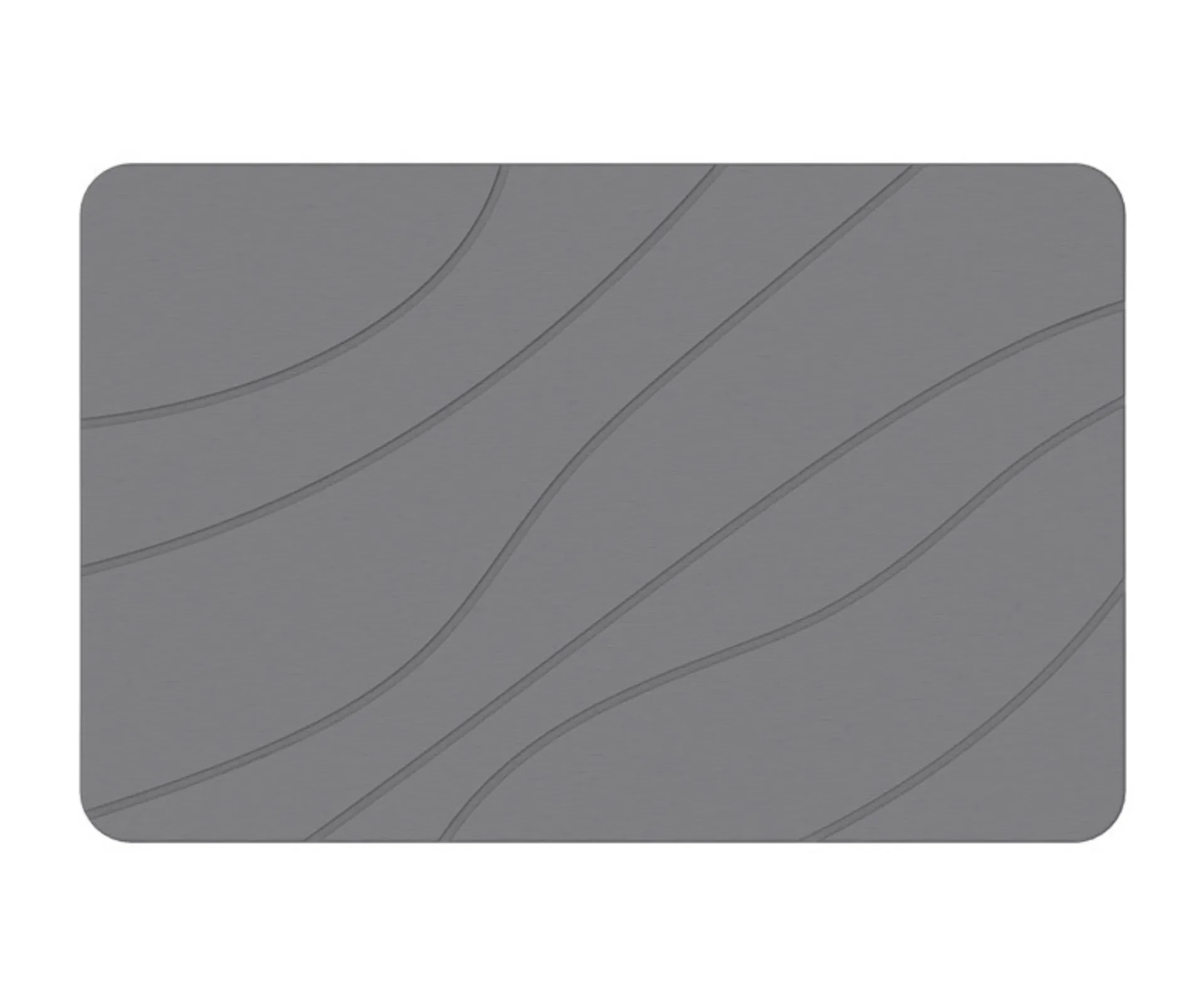 New Life Lighting Vincenzo quick-dry diatomite bath mat in dark grey from temple & webster