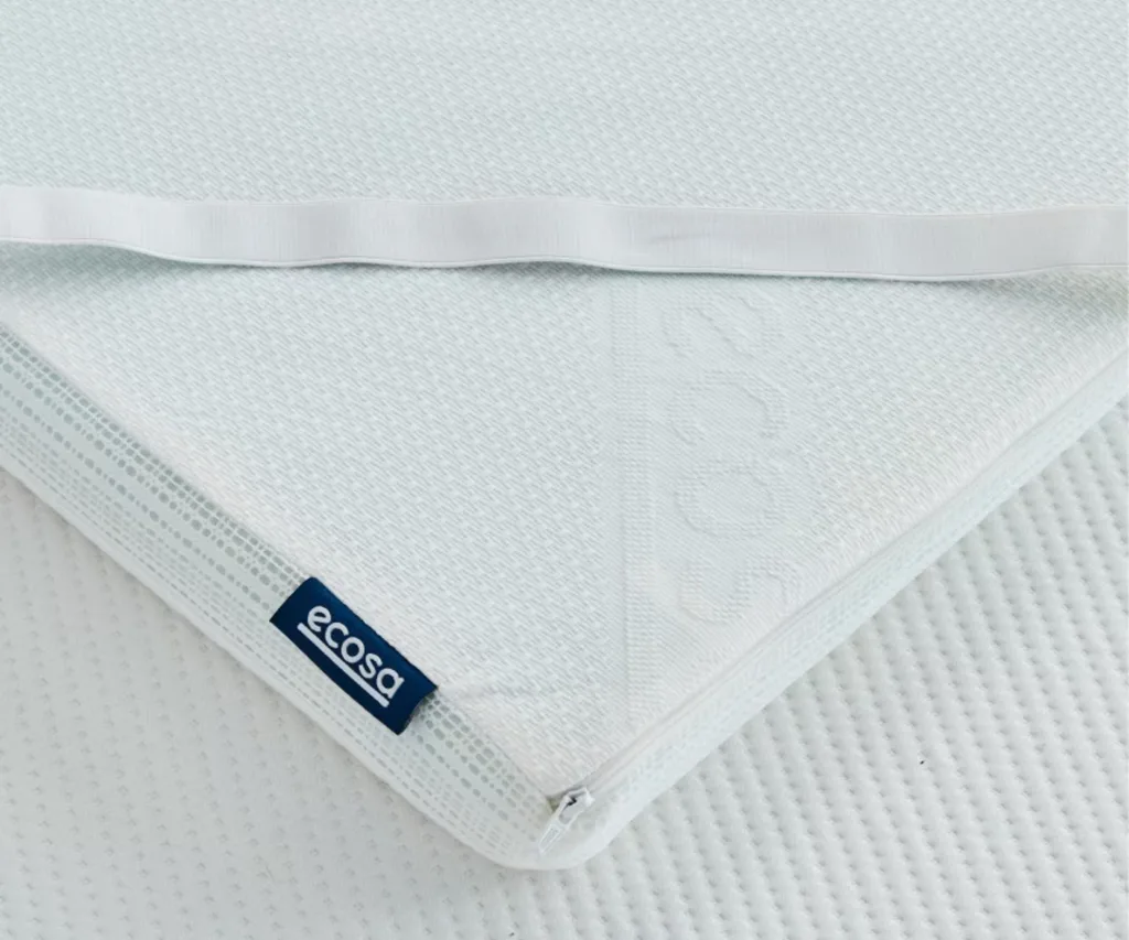 Plush mattress topper from ecosa close up