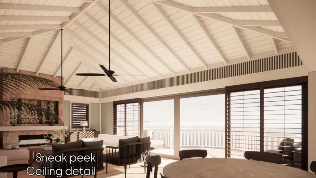 The ceiling inspiration in Deborah Hutton's new build.