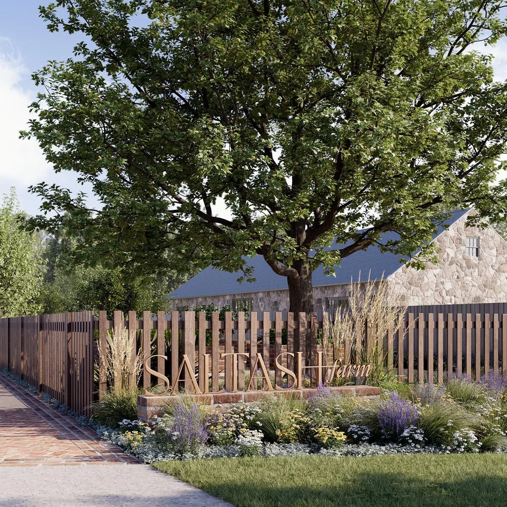 Edwina Bartholomew Saltash Farm Carcoar render fence and sign