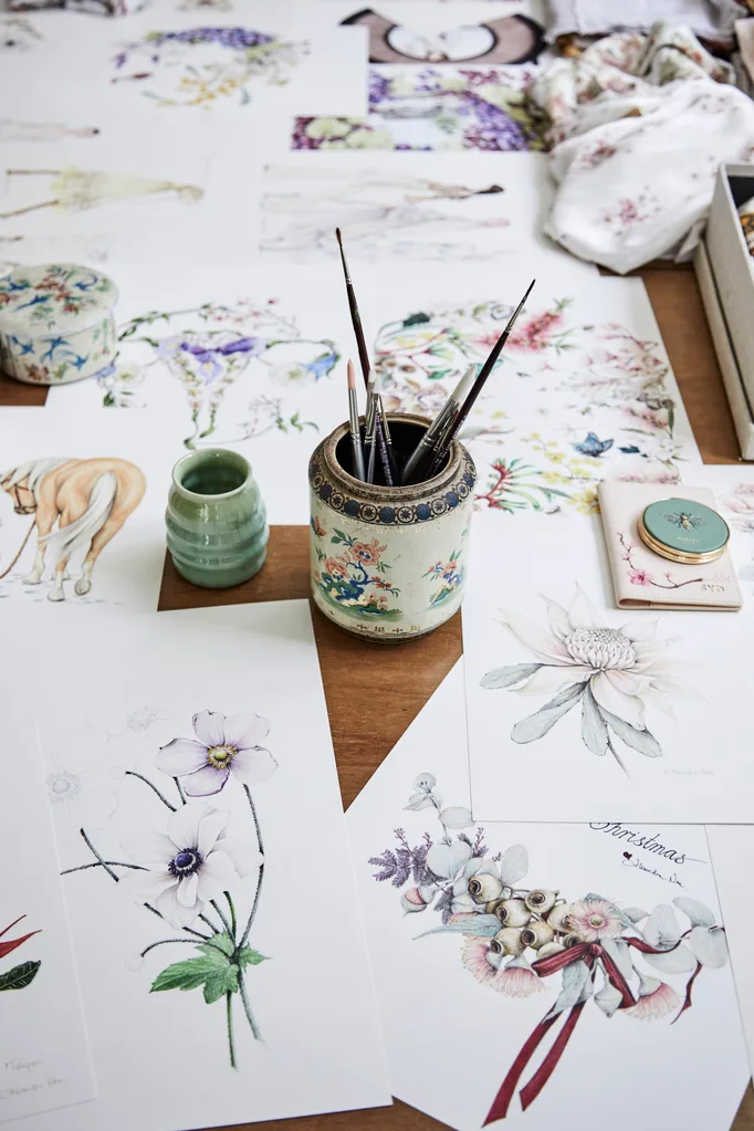 Illustrator Alexandra Nea's coloured pencil drawings