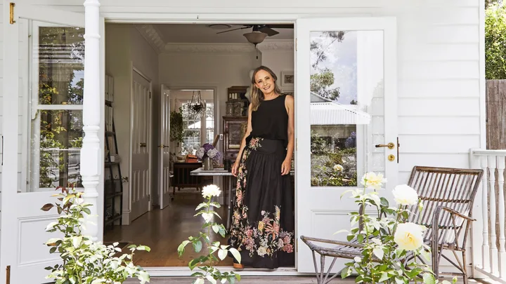Illustrator Alexandra Nea's home studio Sydney balcony with garden