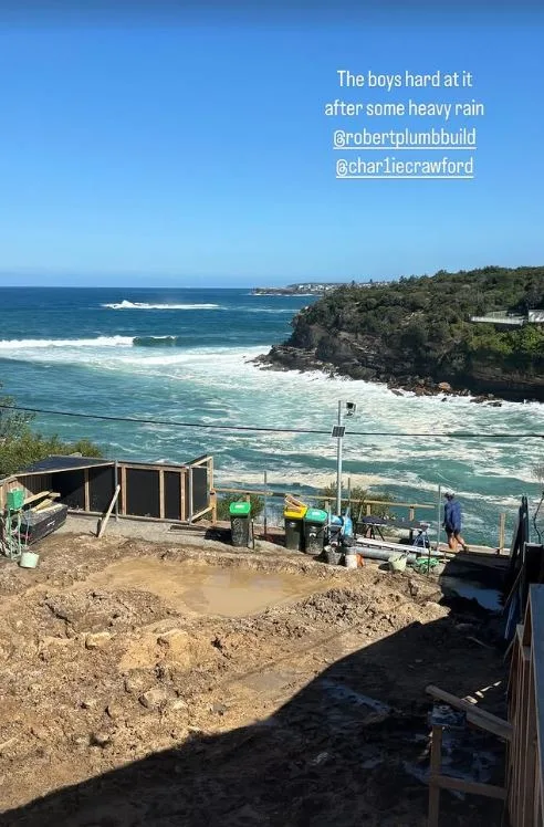 Jackie O's Clovelly home renovation at Gordons Bay with work underway