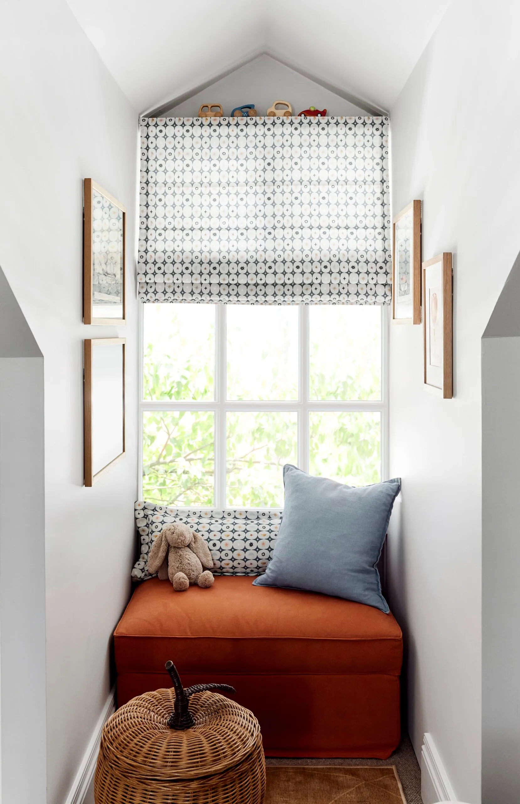 A child's bedroom decorated with affordable luxury items. 
