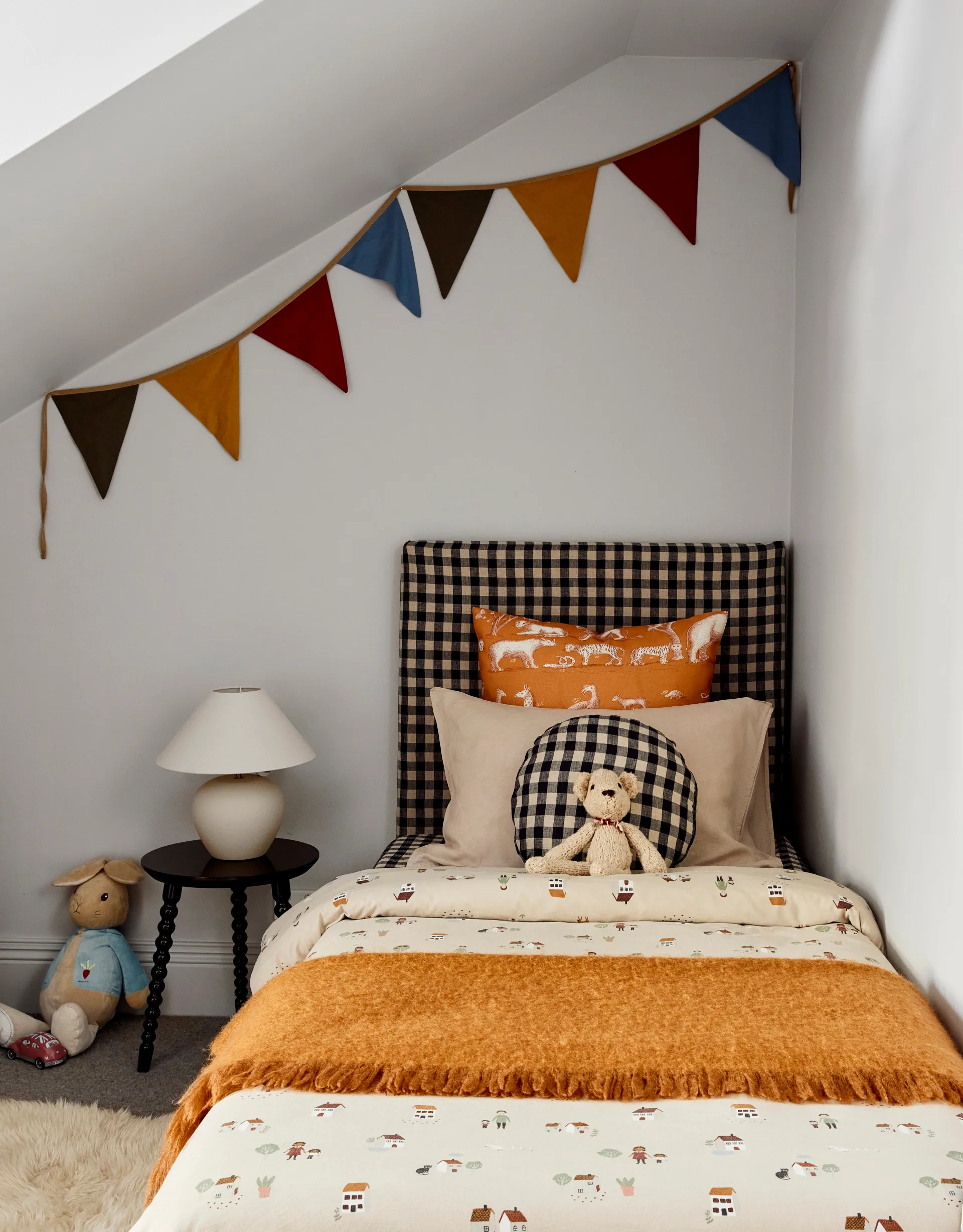 Achieving a luxury look in a child's bedroom for less. 