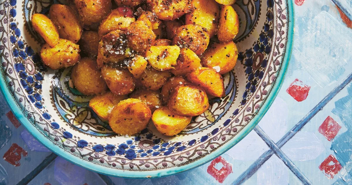 Spicy masala roast potatoes Recipe | Home Beautiful
