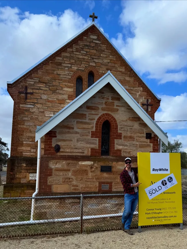 The Block's Mat Johnson has purchased a Church in rural South Australia.