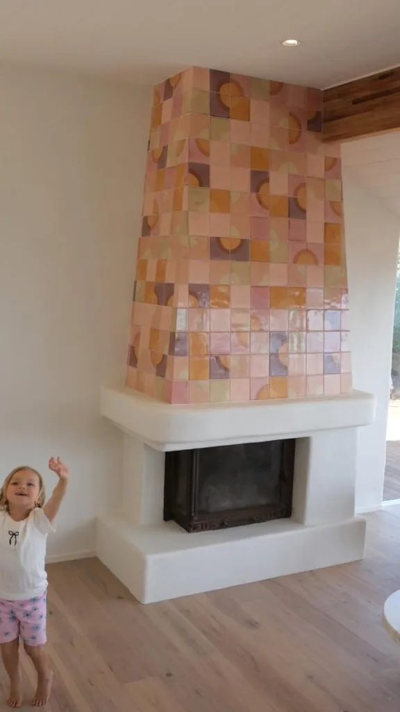 Matty J and Laura's new fireplace.