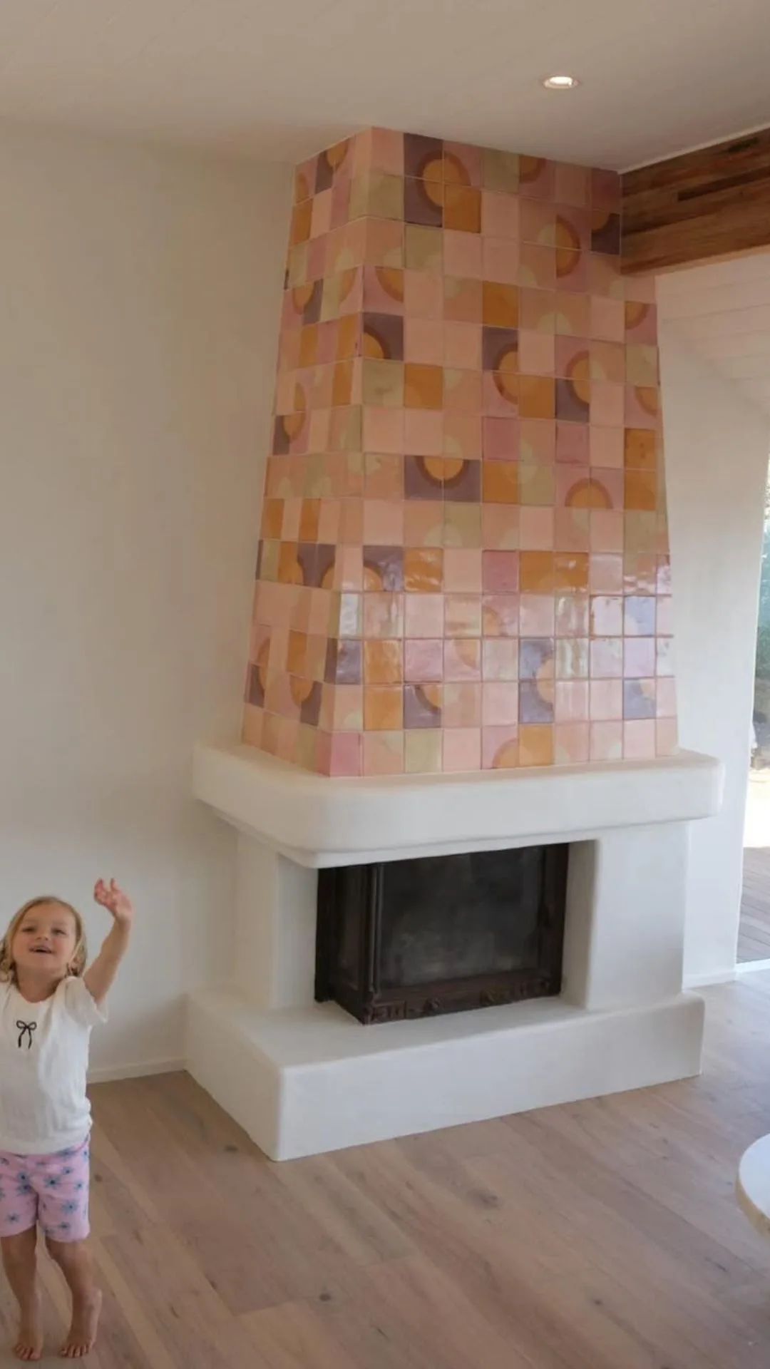 Matty J and Laura's new fireplace. 