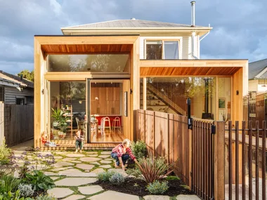 Timber exterior of a Melbourne home.
