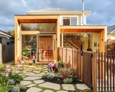 Timber exterior of a Melbourne home.