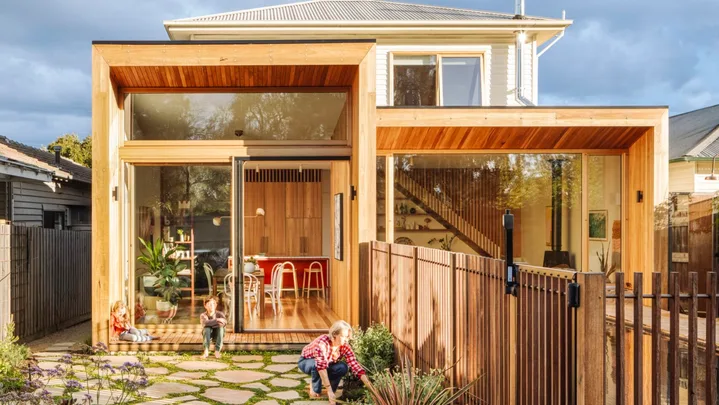 Timber exterior of a Melbourne home.