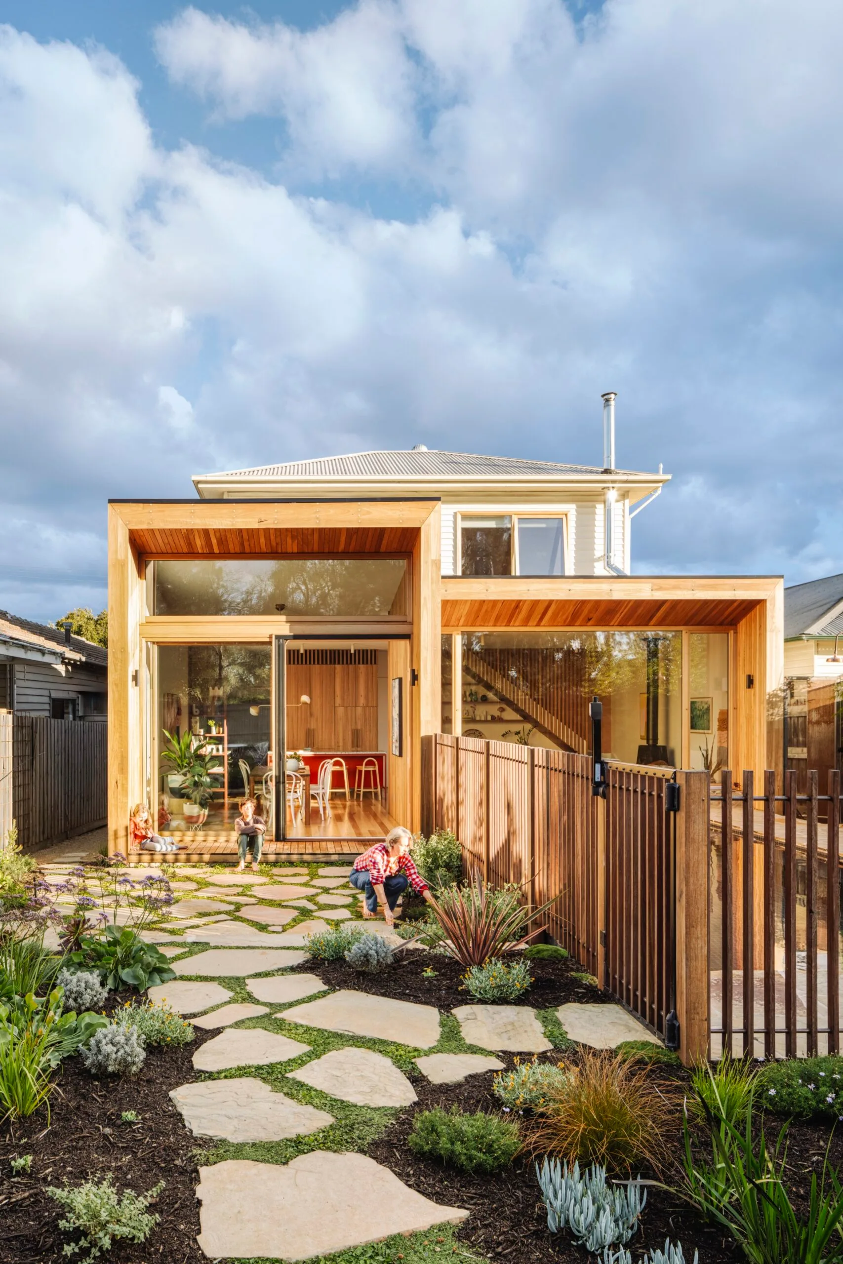 Timber exterior of a Melbourne home.