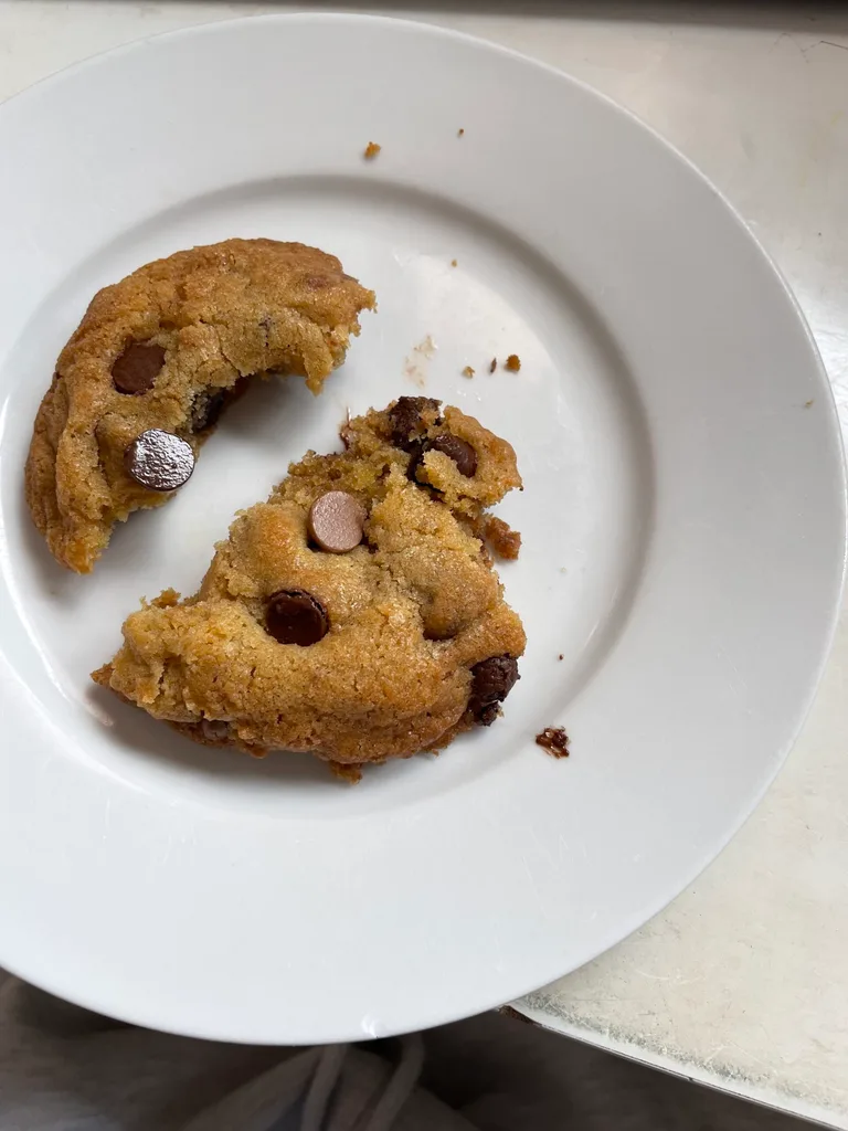 RecipeTin Eats Chocolate Chip Cookies broken