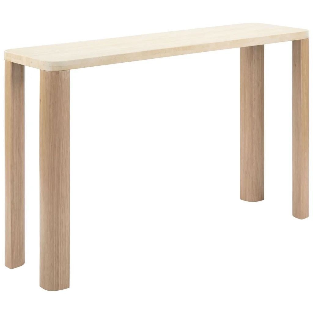 Ronan Travertine Console Table