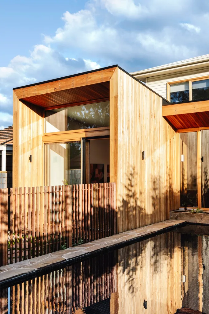 The timber exterior of a Melbourne house.