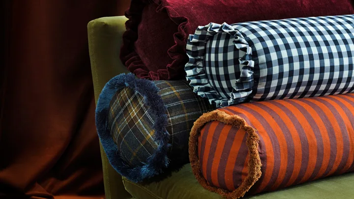 Beautiful bolster cushions to buy.