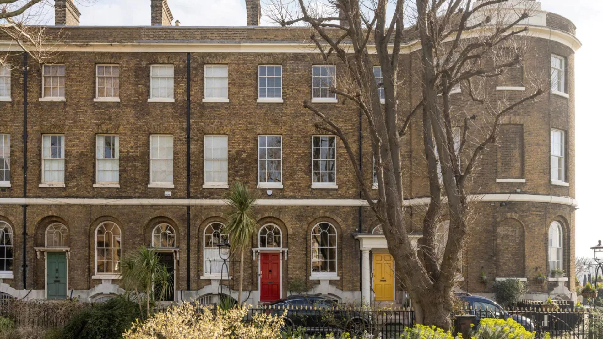 Graham Norton's London terrace. 