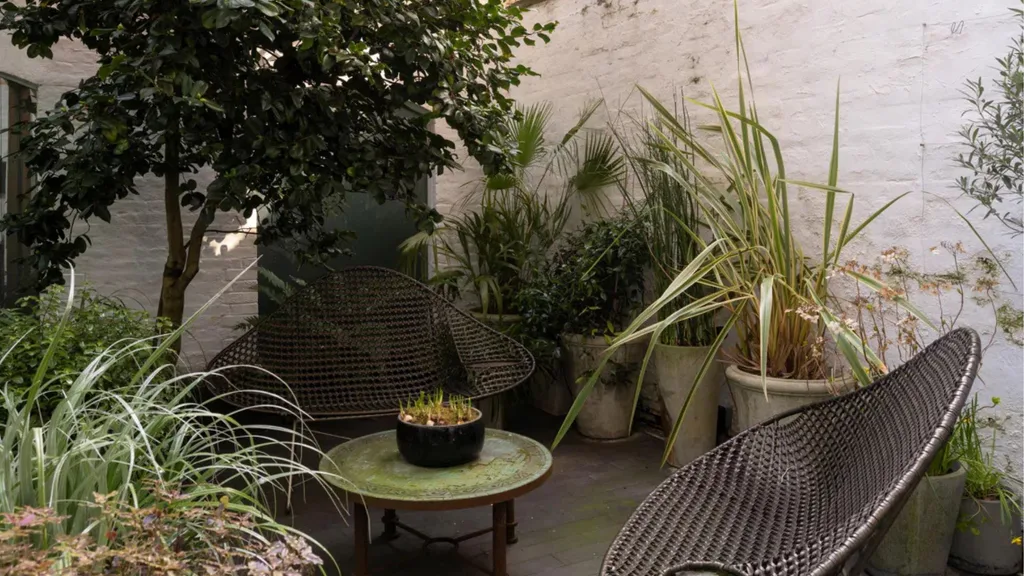 Graham Norton courtyard garden.