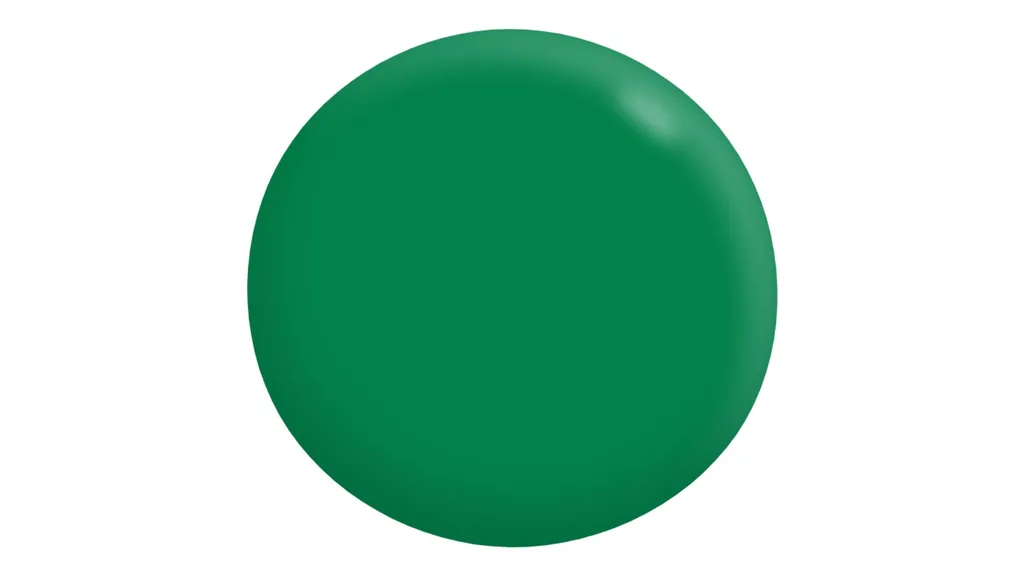 Green Dulux paint.