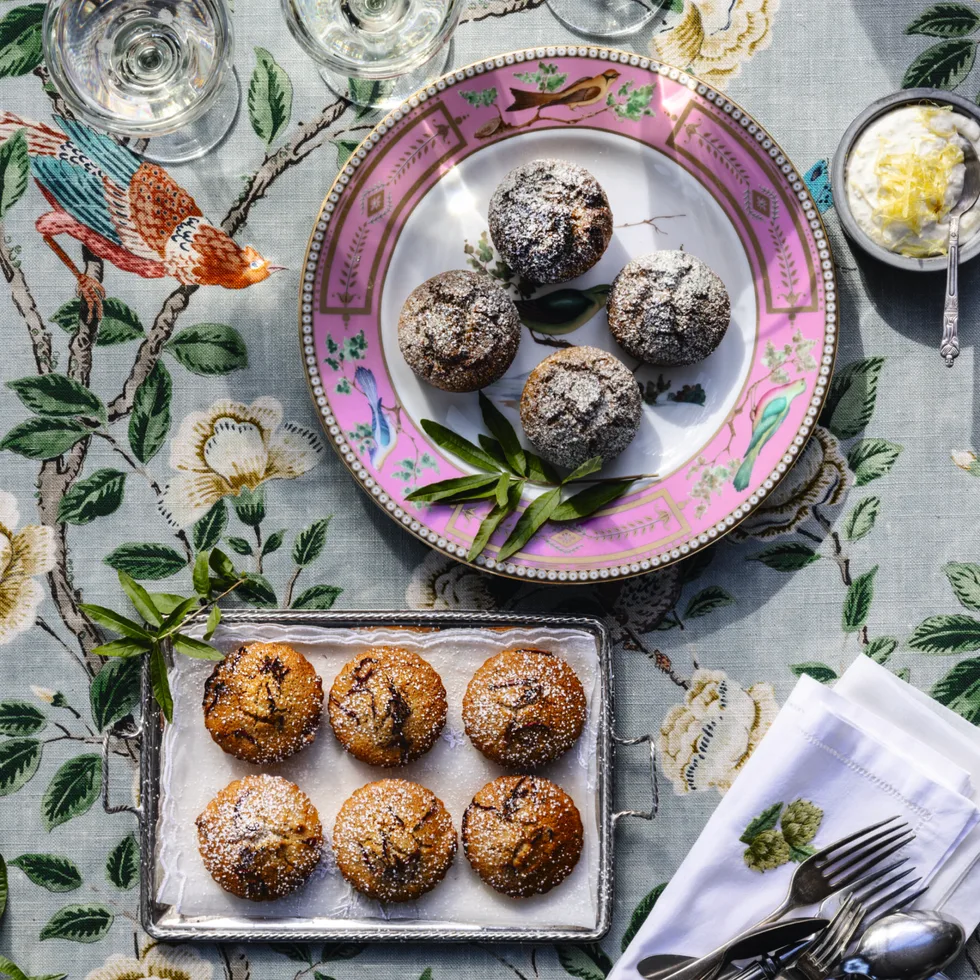 Lemon verbena friands