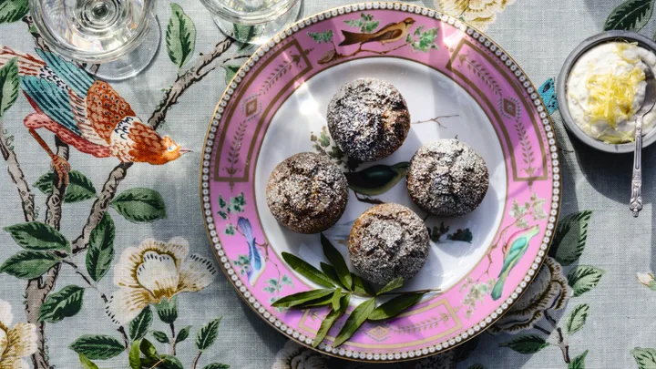 Lemon verbena friands