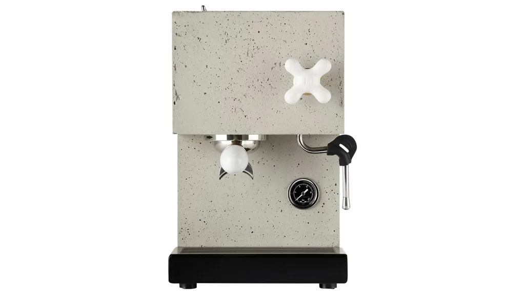 A concrete espresso maker