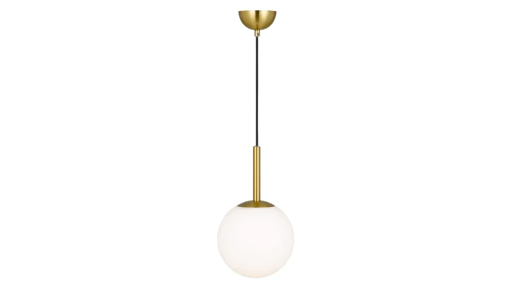 A round pendant light