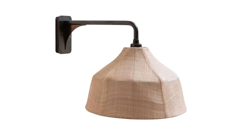 A textured wall light