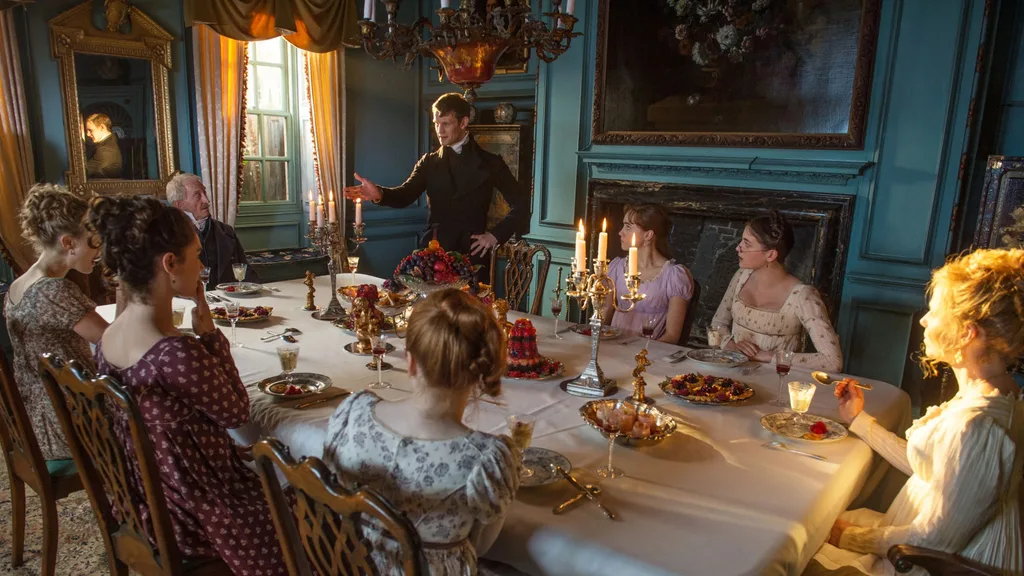 A still from the movie Pride and Prejudice and Zombies.