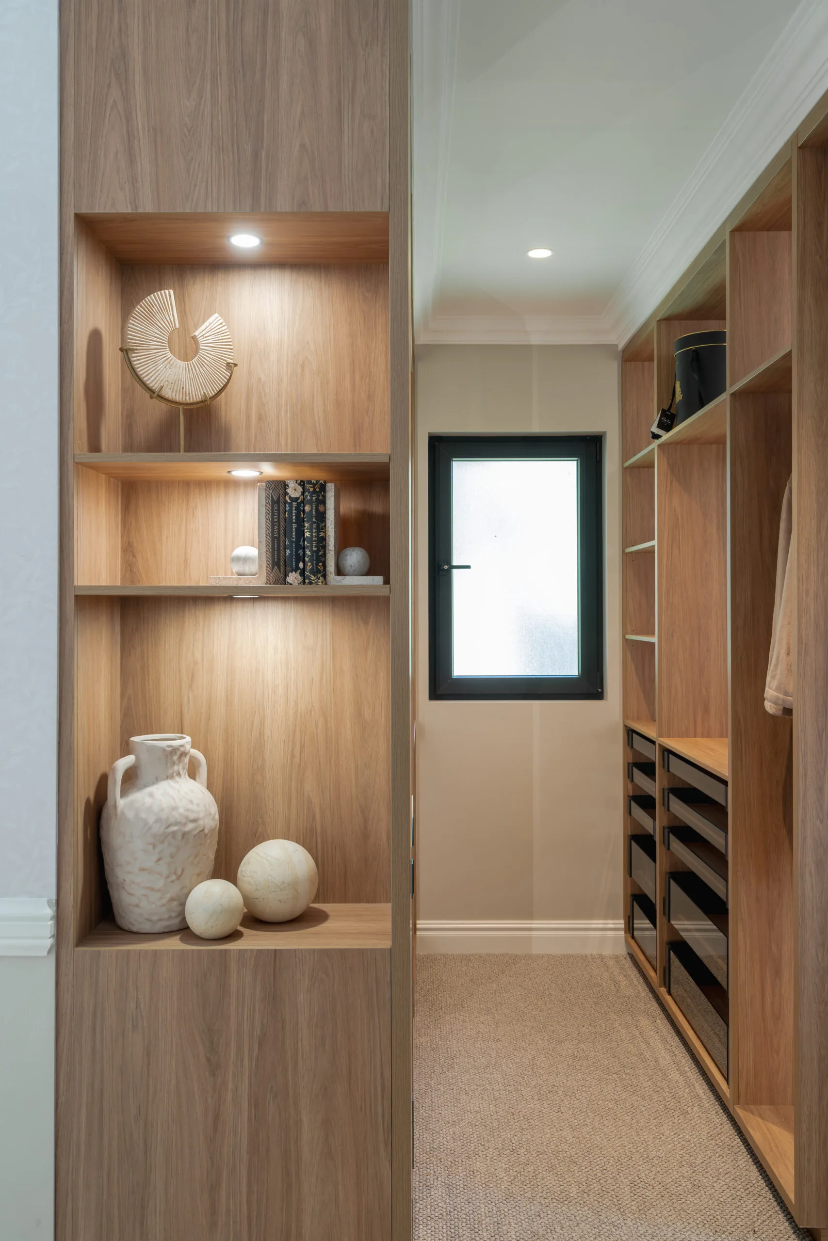 A walk-in-wardrobe.
