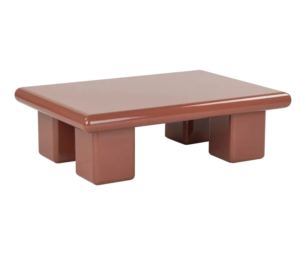 brick coloured coffee table from rj living