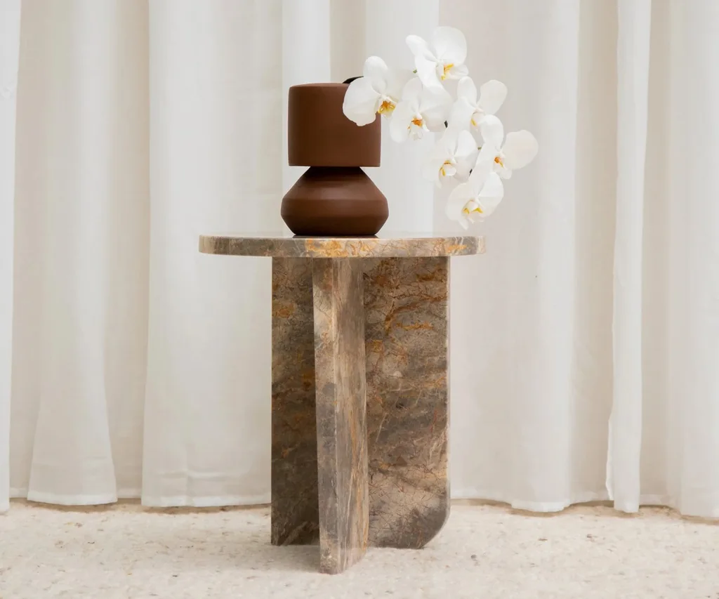 marble side table from rj living