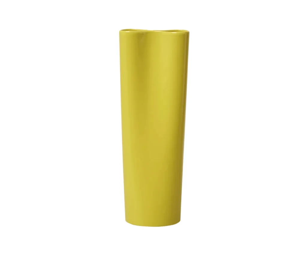tall yellow vase from rj living