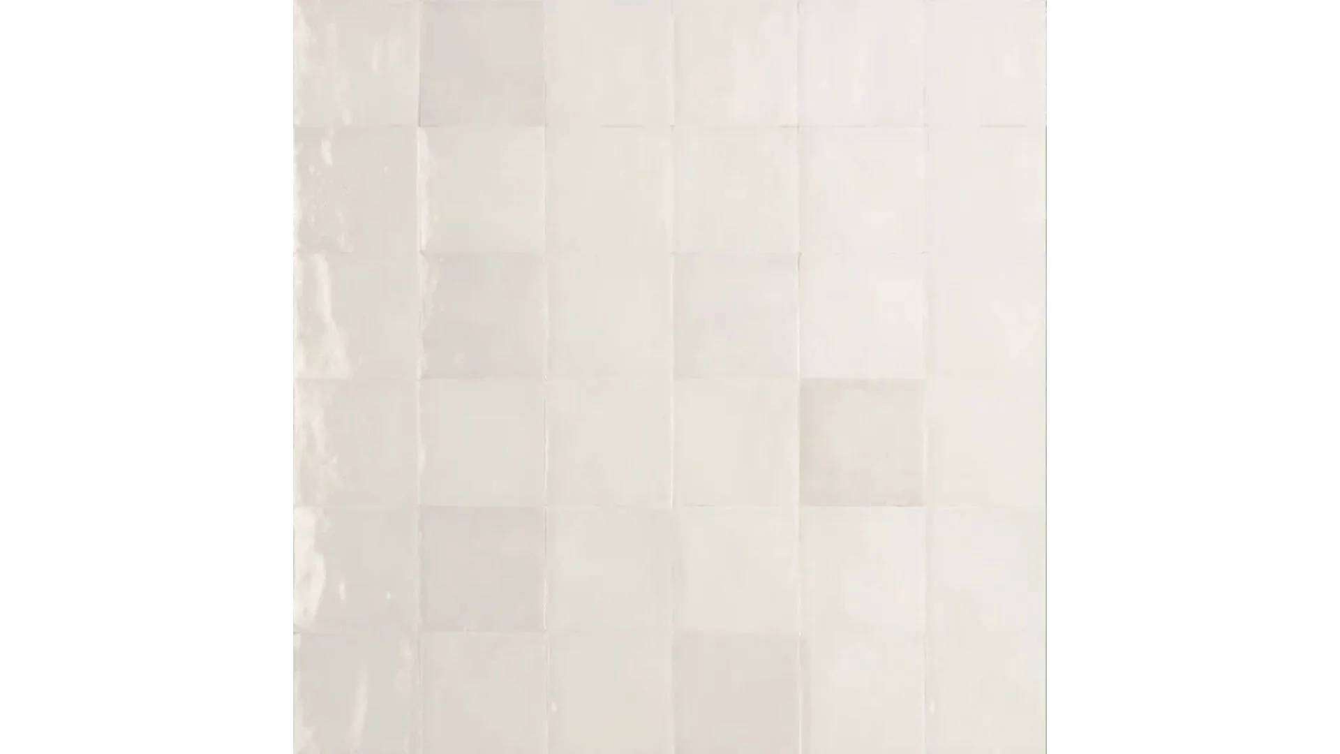 White glossy square tiles