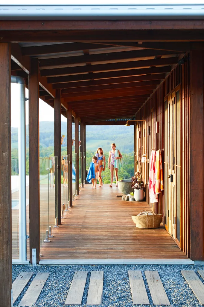 Outdoor timber deck.