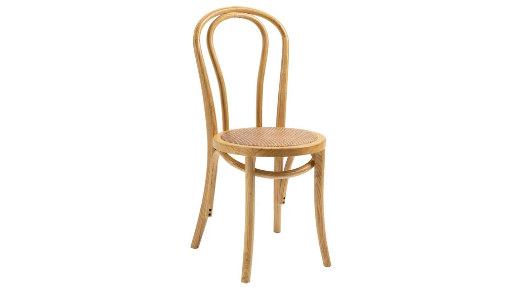 A timber bentwood dining chair